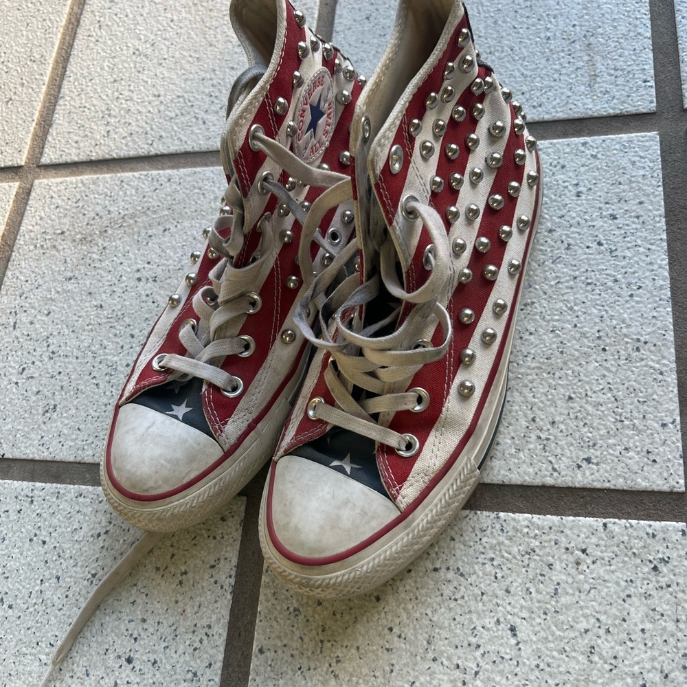 Converse Studded High-Top Sneakers